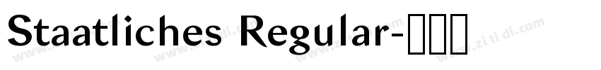 Staatliches Regular字体转换 Staatliches Regular字体转换
